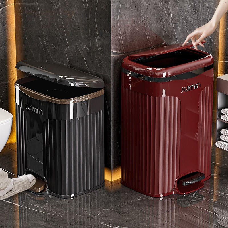 Commercial Kitchen Trash Can - Lixeira com Pedal de 10/15L, Impermeável,