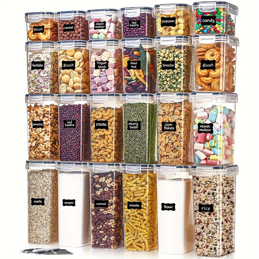 Commercial Kitchen Organization - Conjunto de 24 Peças: 12 Potes