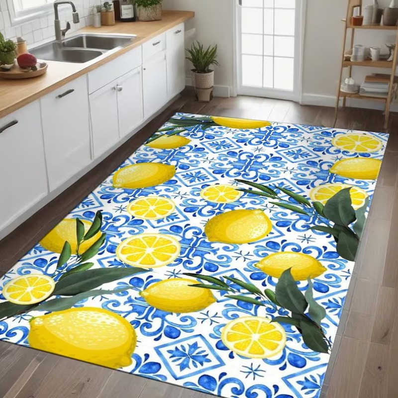 Commercial Kitchen Tile Flooring - Tapete de Cozinha Antiderrapante com Estampa