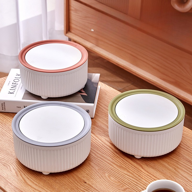 Commercial Kitchen Trash Can - Lixeira redonda com tampa, lixeira branca