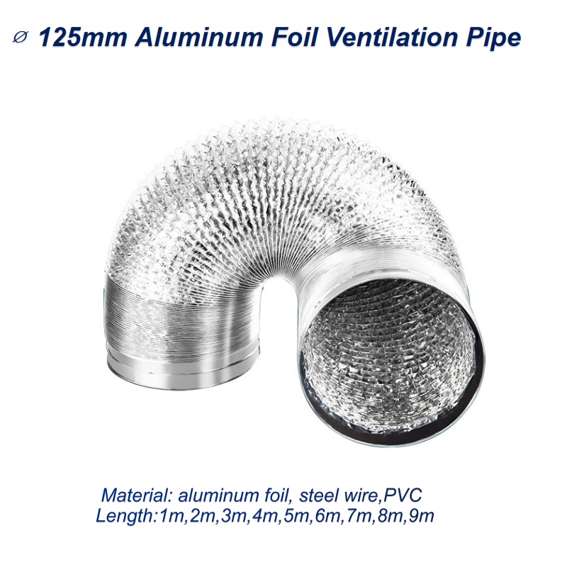 Commercial Kitchen Ventilation - Alumínio Foil Ventilação Tubo, scalable Smoke