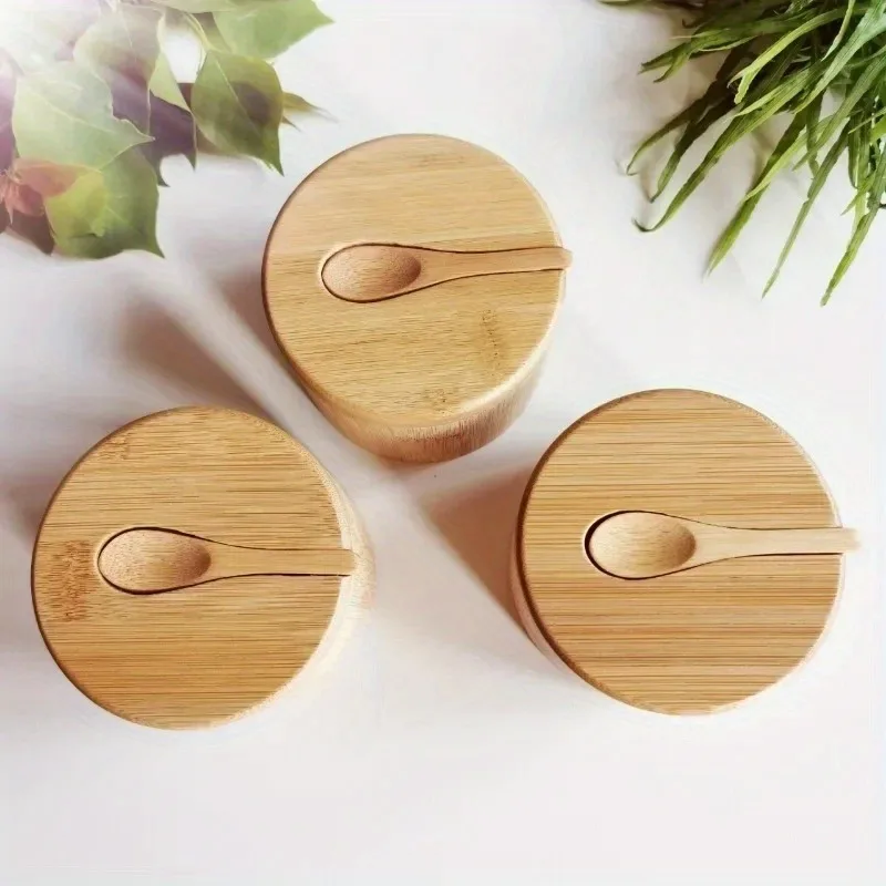 Commercial Kitchen Organization - Conjunto de potes de bambu para