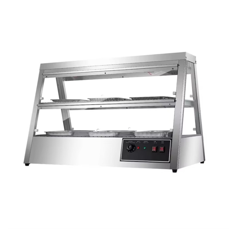 Food Warmer Display - Armário Comercial Isolado de Aço Inoxidável