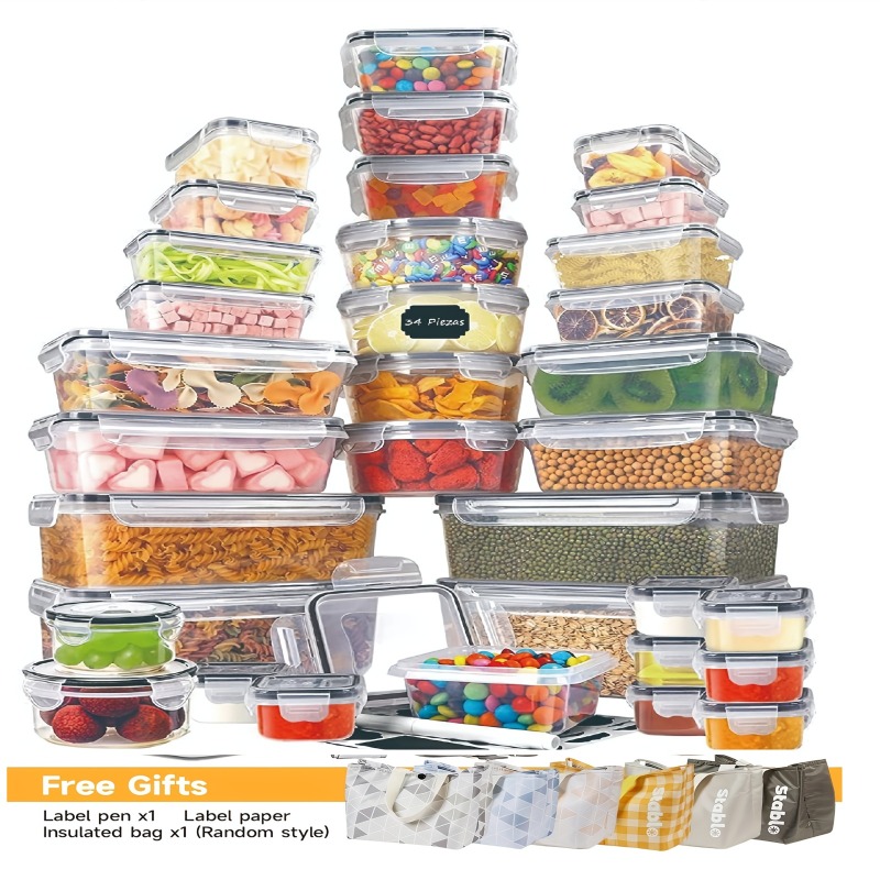 Commercial Kitchen Organization - Conjunto de Armazenamento de Alimentos Sem