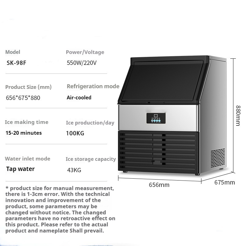 Máquina de Fazer Gelo em Aço I - Commercial Ice Maker avaliação e preço
