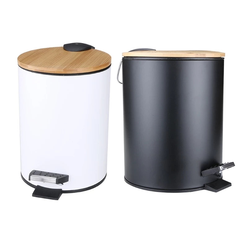 Lixeira de Madeira com Tampa B - Commercial Kitchen Trash Can avaliação e preço