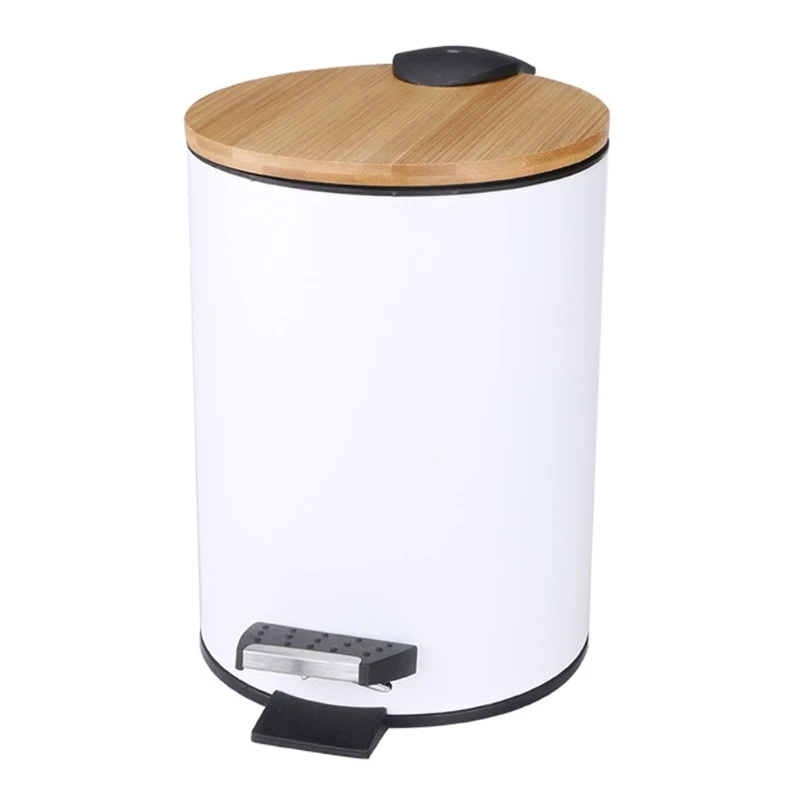 Lixeira de Madeira com Tampa B - Commercial Kitchen Trash Can avaliação e preço