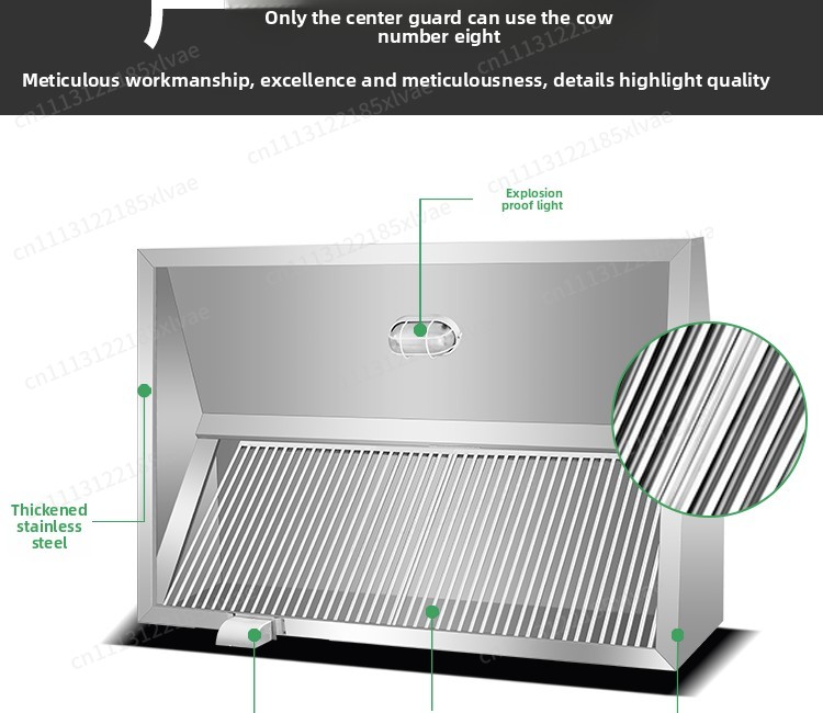Coifa de Aço Inoxidável Reforç - Commercial Kitchen Hoods avaliação e preço