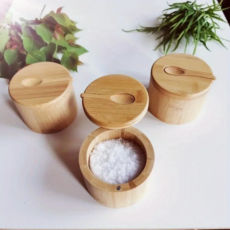 Conjunto de potes de bambu par - Commercial Kitchen Organization avaliação e preço