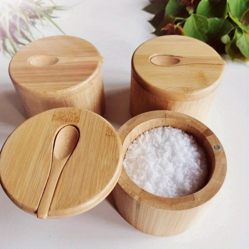 Conjunto de potes de bambu par - Commercial Kitchen Organization avaliação e preço