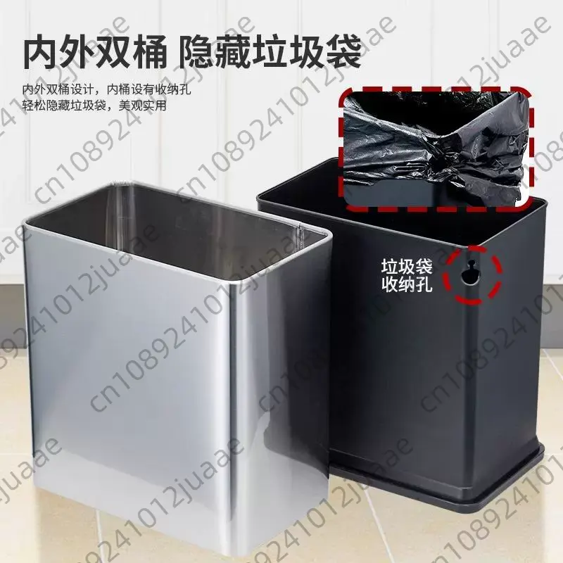 Lixeira de aço inoxidável desc - Commercial Kitchen Trash Can avaliação e preço