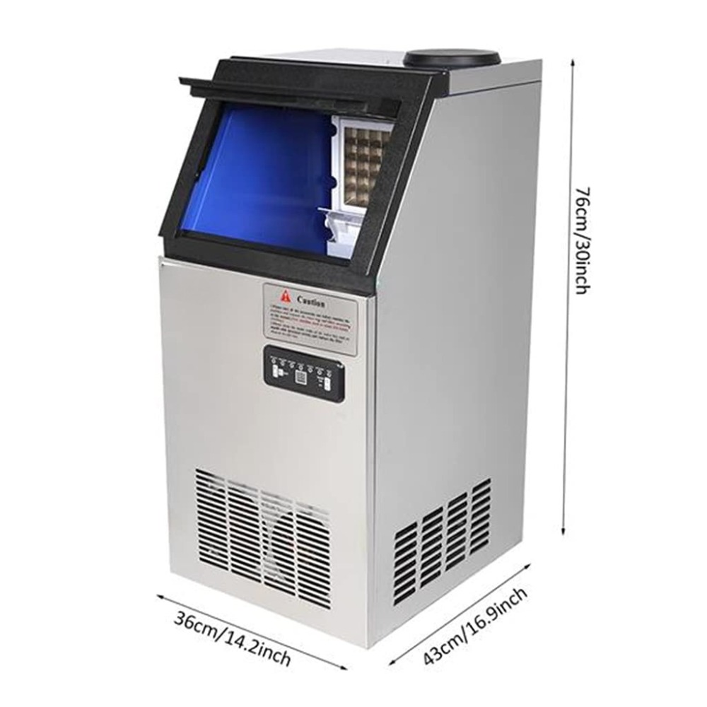 Máquina de Gelo Comercial 110L - Commercial Ice Maker avaliação e preço