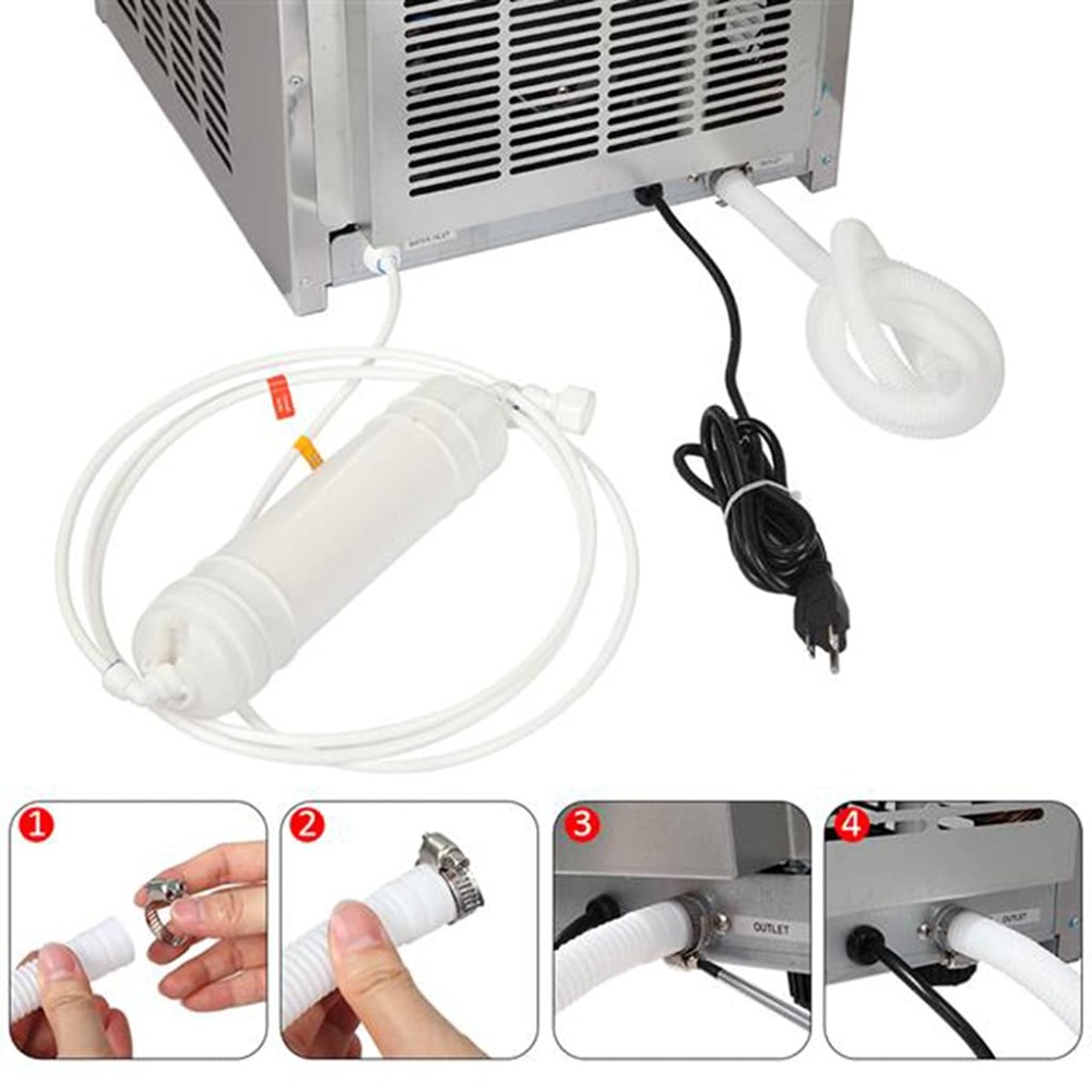 Máquina de Gelo Comercial 110L - Commercial Ice Maker avaliação e preço