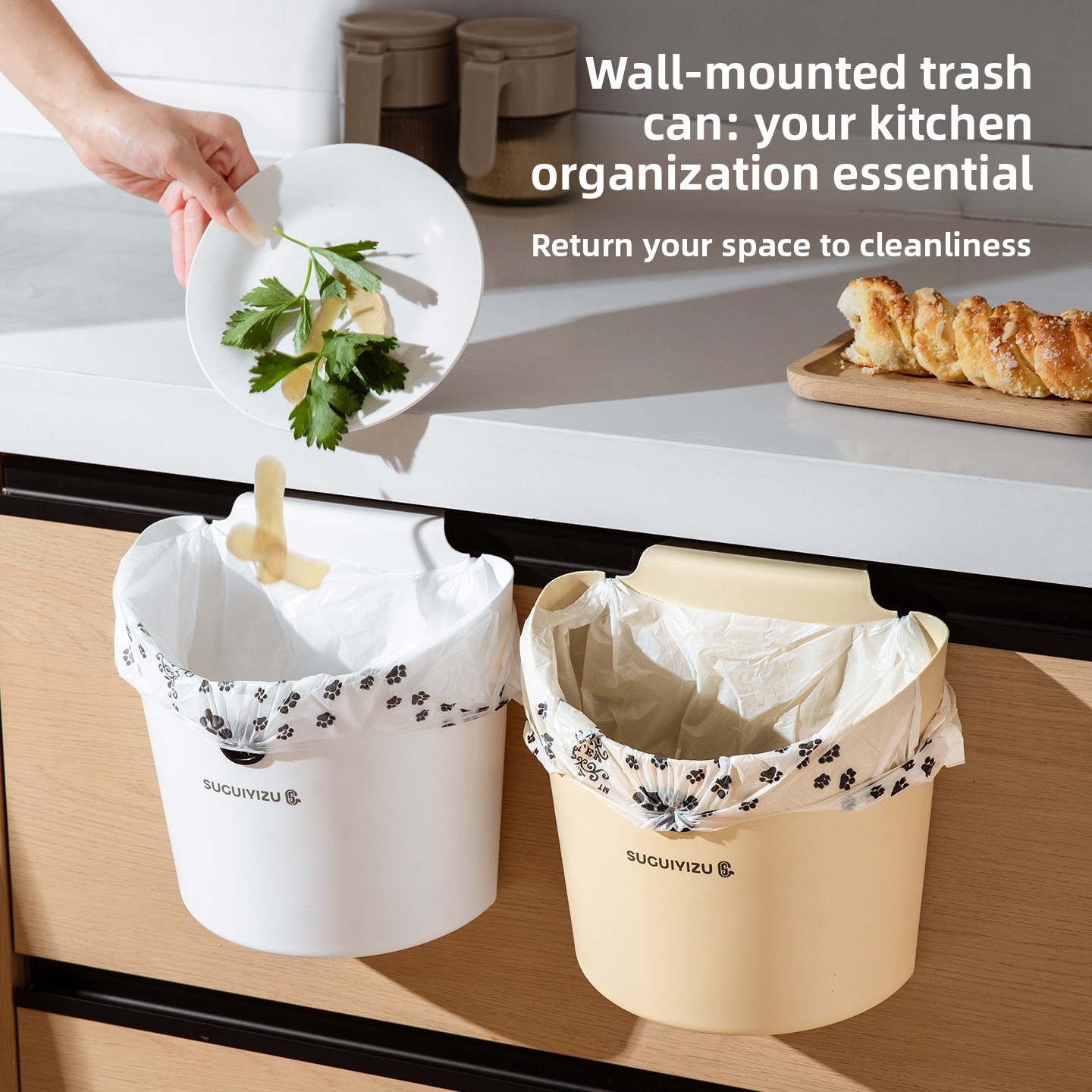 Lixeira de cozinha de parede 2 - Commercial Kitchen Trash Can avaliação e preço
