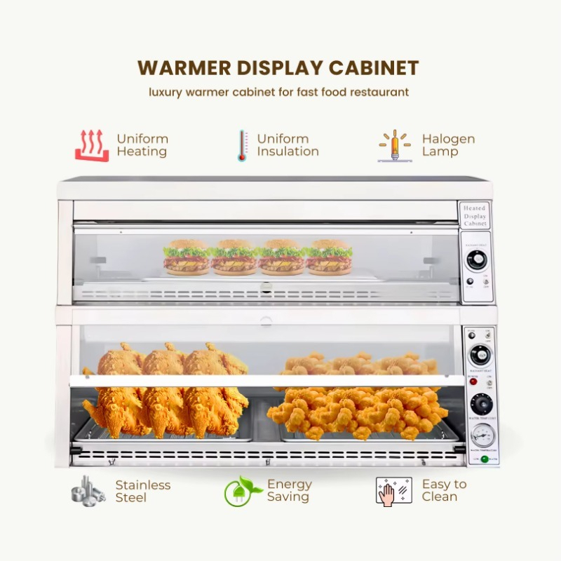 Expositor Aquecido Estilo KFC  - Food Warmer Display avaliação e preço