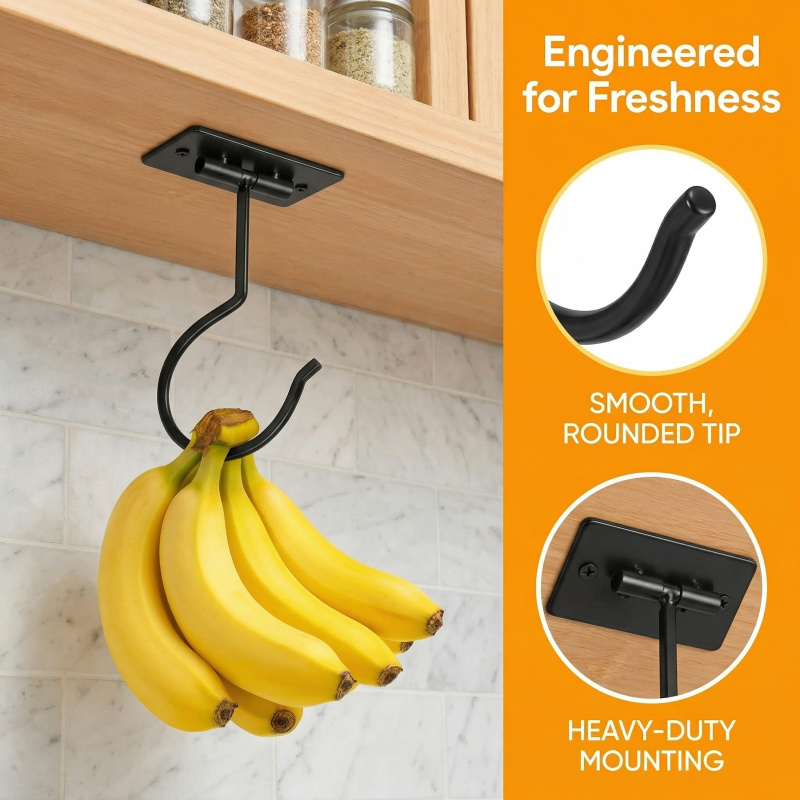 Gancho Adesivo de Metal Preto  - Commercial Kitchen Organization avaliação e preço